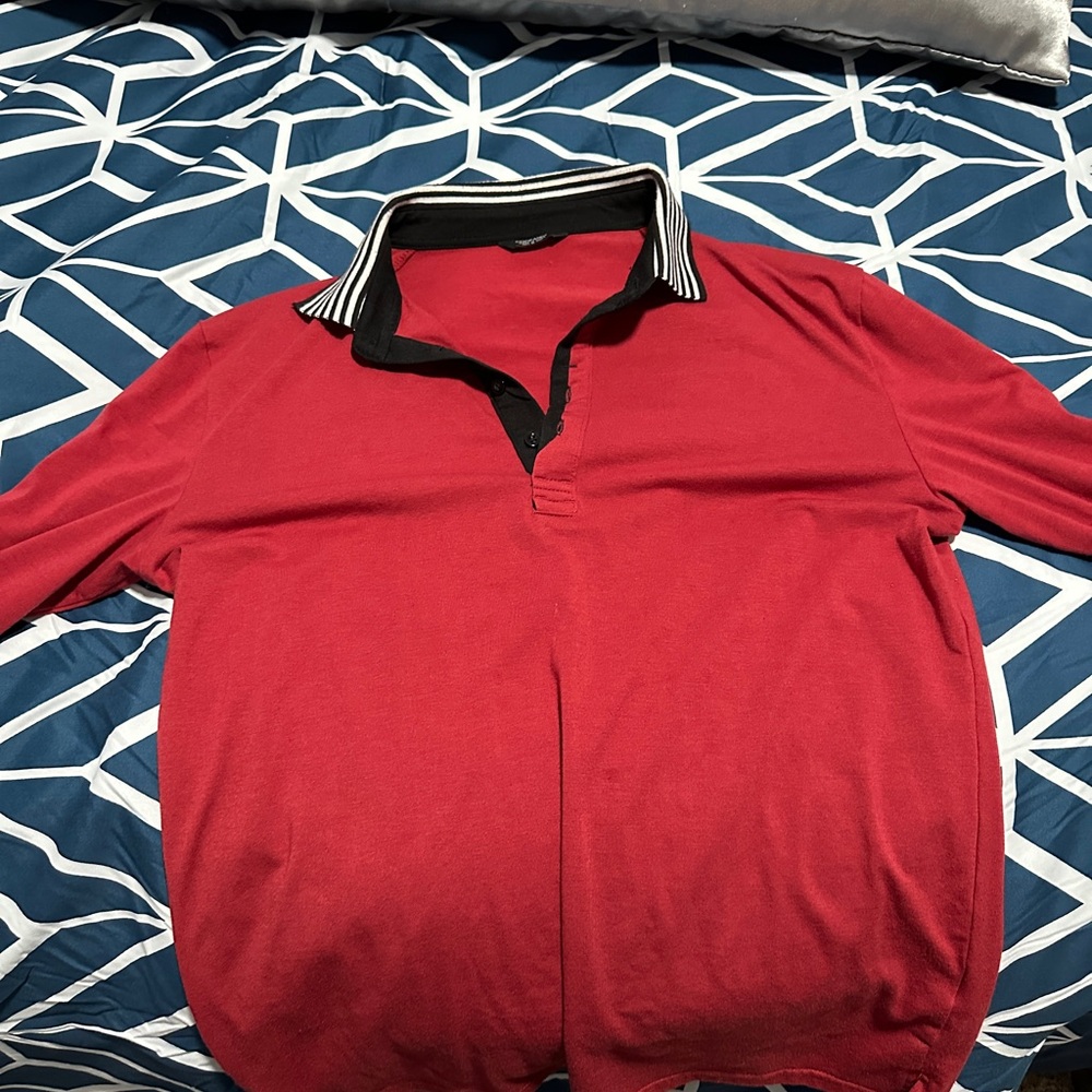 Coofandy Long sleeve Polo shirt.